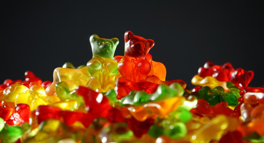 A mountain of gummy bears