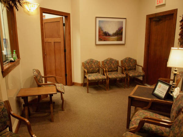 Yorkville office waiting room entryway