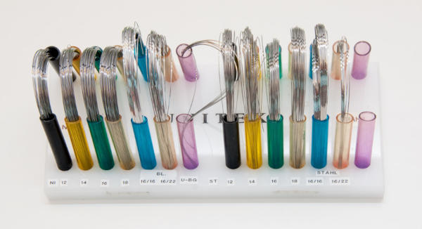 An assortment of archwires